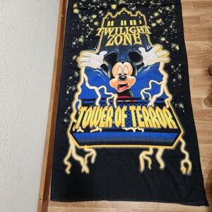 Disney Black and Yellow Twilight Zone Towel